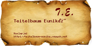 Teitelbaum Euniké névjegykártya